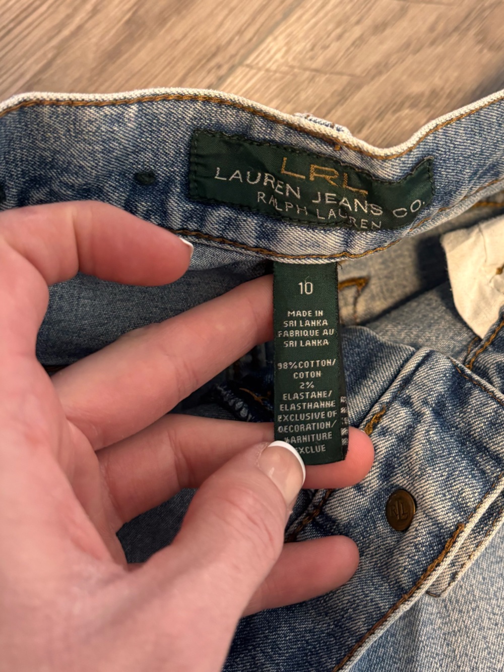 Vintage Ralph Lauren Jeans Size 10 | Classic Straight Light Wash Denim - Picture 3 of 10